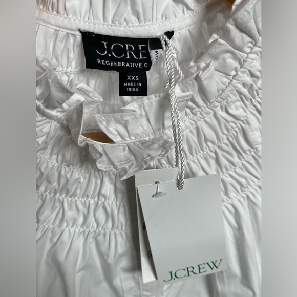 NWT J.CREW Size XXS, XL, XXL Smocked-neck top White - Picture 11 of 15